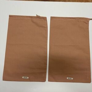 Miu Miu Drawstring shoe storage Dust Bags bundle of 2